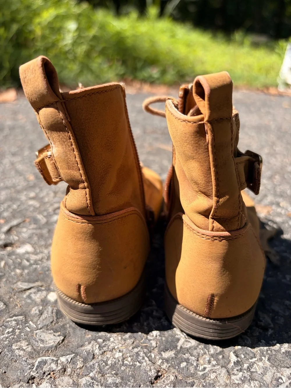 Toddlers’ Brown Lace-Up Ankle Boots